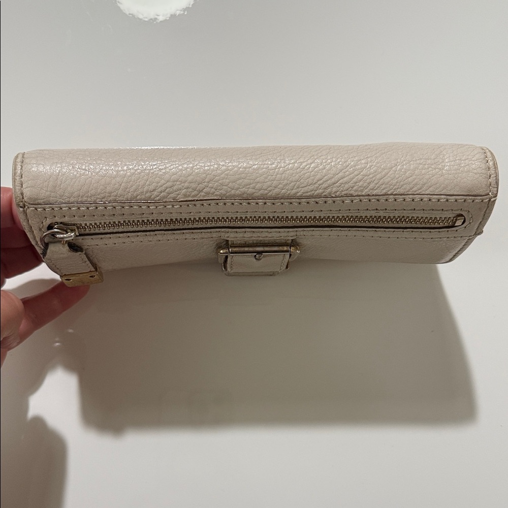 Michael Kors Beige Leather Wallet with Buckle - Picture 7 of 16